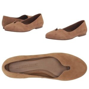 Rebecca Allen The Notch Ballet womens Ballet Flat Tan Suede size 8 M
